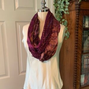 Purple multicolor infinity scarf super soft